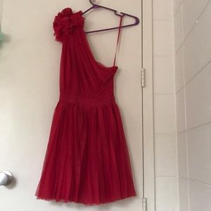 Red Tulle Party Dress